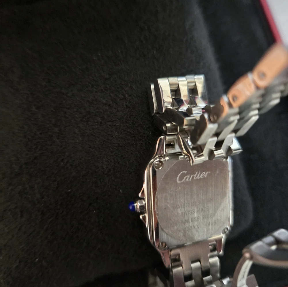 New Panthère de Cartier Stainless Steel Ladies Watch & Watch/Jewelry Box NWOT - Picture 3 of 10